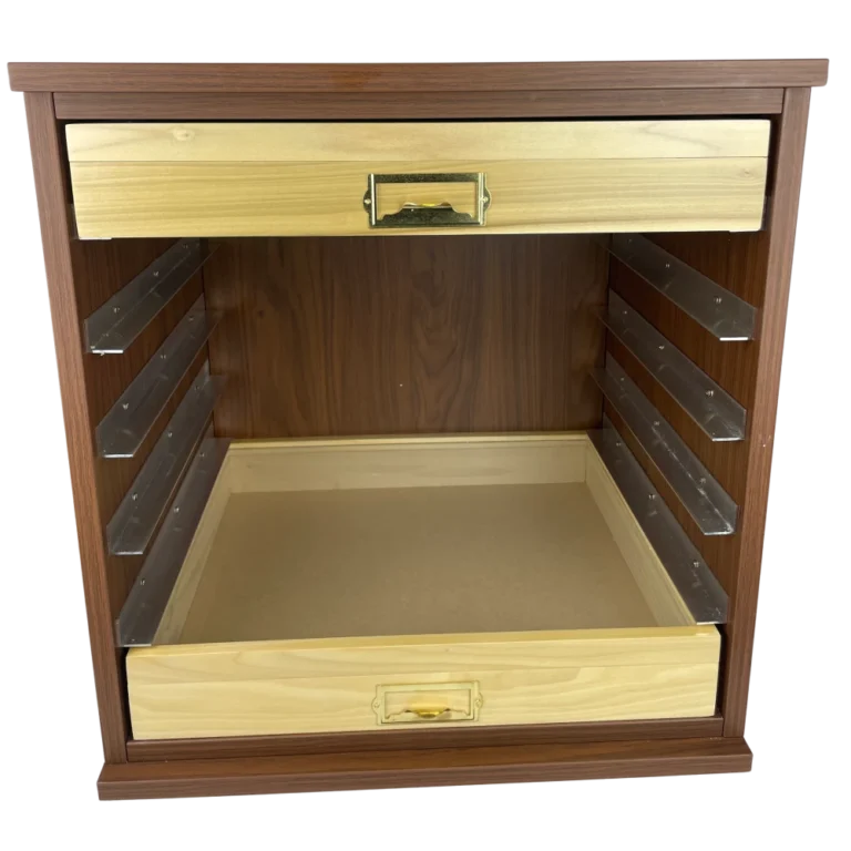 Open Faced Wooden Cornell Cabinet - Image 7