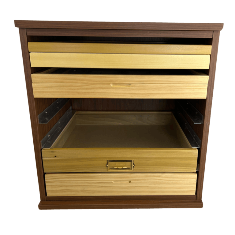 Open Faced Wooden Cornell Cabinet - Image 6