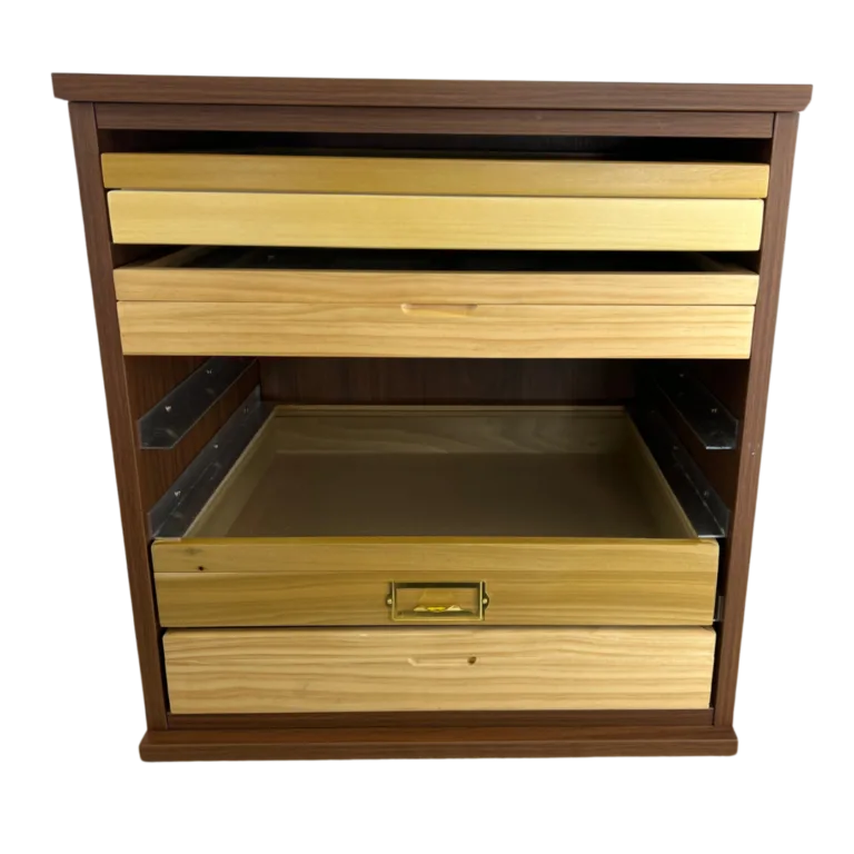 Open Faced Wooden Cornell Cabinet - Image 6