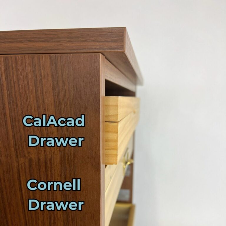 Open Faced Wooden Cornell Cabinet - Image 8