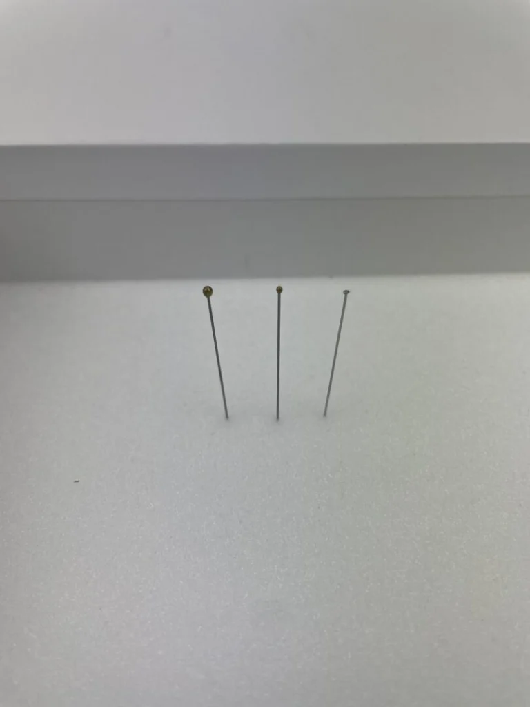 Insect Pin Head Size Differences