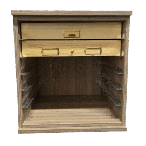 Open Faced Cornell Cabinet with Insect Drawers