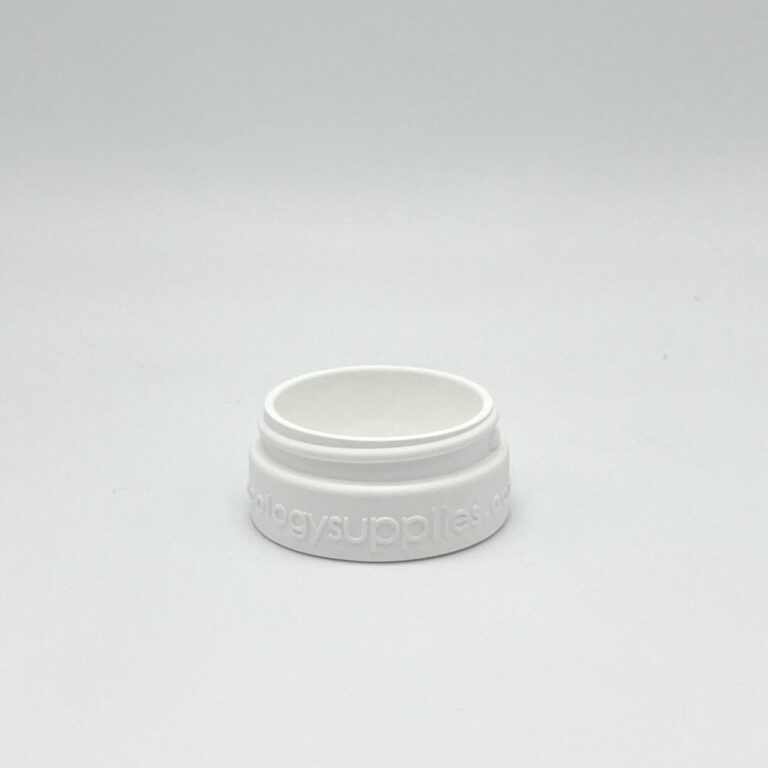 White Plaster Cartridge with the words "ecologysupplies.com" in front of a white background.