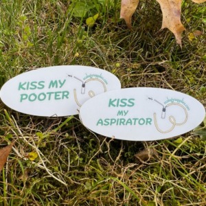 Kiss My Aspirator (Pooter) Sticker